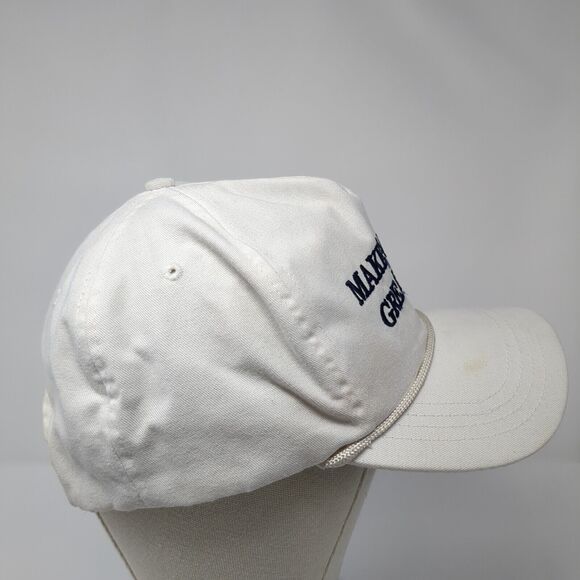Make America Great Again Snapnback Hat White One Size Adjustable Rope Cali-Fame - Picture 5 of 9